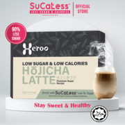 Heroo Hojicha Latte - 90% Less Sugar - 25g X 13 SACHETS [HALAL/Less Calories/Local]